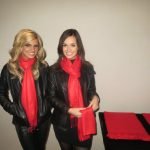 Brand Besties promo models pose at experiential marketing brand event