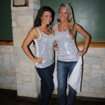 Besties promo models pose at experiential marketing brand event