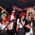 Besties promo models pose at experiential marketing brand event