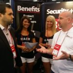 Besties promo models pose at experiential marketing brand event